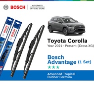 Bosch Advantage U Hook Wiper Set for Toyota Corolla Cross XG (26"/16")
