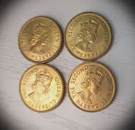 （1974年)香港一毫 4枚