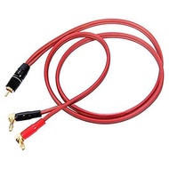 TECHCHIP-Banana Plug to RCA Speaker CableSpeaker Wire RCA Male to Banana Plugs(2Banana) 4N OFC HiFi 