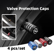 유4pcs/set Aluminum Alloy Car Wheel Tire Valve Caps Covers For Opel Corsa Astra H G J Insignia Ve l❂