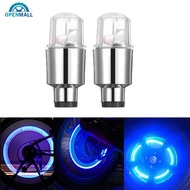 OPENMALL 2Pcs LED Tire Valve Stem Caps Neon Light Auto Accessories For Car G2J7
