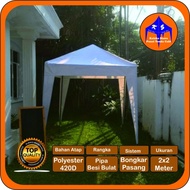 Tenda Cafe 2 x 2 Tenda Jualan Tenda Kerucut - Putih