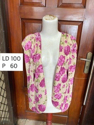 Floral Cape Jubah Outer Wanita - preloved