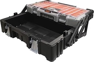 BOXER Empty Plastic Tool Box 57 cm - Tool Box Empty Plastic 22 Inches - Toolbox with 15 Compartments