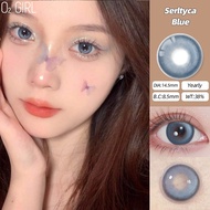 02 GIRL Big Eyes Blue Colored Contact Lens Anime Lenses Soft Girl Big Eyes Daily Use 14.5mm Contact 