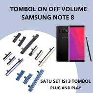 TOMBOL External On Off and Volume Buttons SAMSUNG NOTE 8 On Off Buttons Samsung Note 8 1 Set Galaxy 