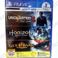 BD Uncharted 4 Horizon Zero Dawn God Of War 3 PSN+ 3 Months PS4