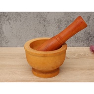 Wooden Mortar and Pestle Set