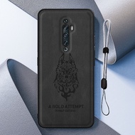 luxury Leather case For OPPO Reno2 F Reno2 Z with Adjustable Mobile phone lanyard Fashion pattern