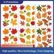 Thanksgiving Fall Leaves Window Clings Thanksgiving Fall Window Stickers for Glass Window Seasonal A