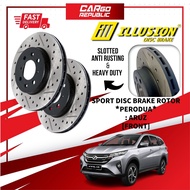 Illusion Sport Disc Brake Rotor Perodua Aruz Front (Depan) 100% Original Anti Rusting