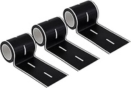 3 Pack 32.8 ft x 2in. Black Roadway Track Tape, Road Tape for Toy Cars, Sticks to Flat Surfaces, No 