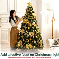 Hot Sale 2025 Christmas Tree Xmas Tree with Light Decoration Foldable DIY Full Set Ornaments Star To