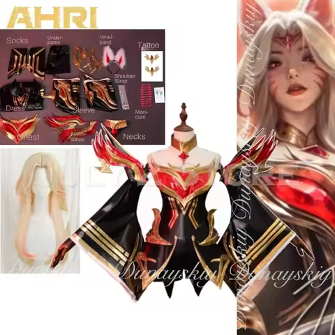 LOL Game LOL Moba Game Ahri Cosplay With Hall of Legends Immortal of the League The Game Skin Cospla