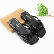 Latest Women's Black Heels Sandals with 4cm Flat Heels