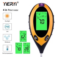 Soil Meter Digital Alat Pengukur Kesuburan PH Suhu Tanah Kebun Tanaman