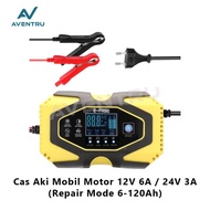 Charger Cas Charge Aki Accu Mobil Motor 12V / 24V 150Ah With LCD
