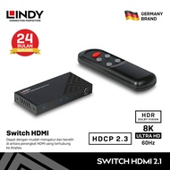 HDMI Switch 2 Port LINDY 2 in 1 out 8K 60hz 48G HDR