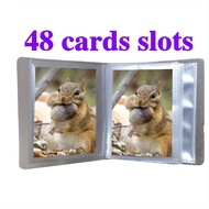 8.8x11cm Portable PP Frosted 48-Slot Card Organizer Booklet For PTCG For TCG Trading Cards Storage H