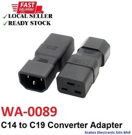WA-0089 IEC320 C14 to C19 PDU Converter Power Adapter