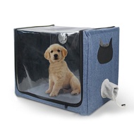 Asixxsix Pet Atomization Nest Foldable Spacious Oxygen Box Cat Nebulizer Dual Holes Dog Chamber Inha