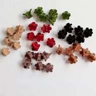 6Pcs Mini Plush Flower Clips Winter Hair Clip Bangs Clips Daisy Hairpin Hair Accessories