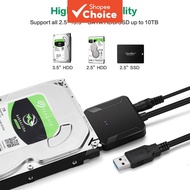 SATA to USB 3.0 Adapter Cable For 3.5/2.5 Inch SSD HDD Hard Drive Disk Converter Support UASP 12V US