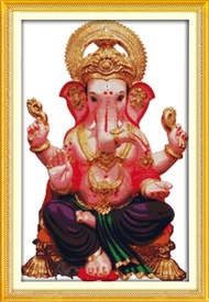 joy sunday Thailand Ganesha Cross Stitch Kit, Embroidery Printed Canvas, 14ct 11ct count print canvas cross stitches needlework embroidery DIY handmade, For Sewing And Home Decoration Crafts, Paintings
