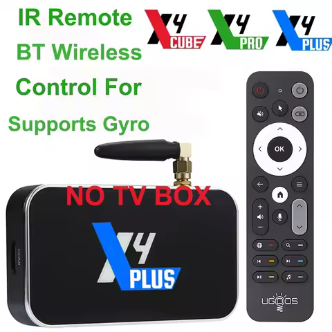 Original New Remote Control for Ugoos X4 Series TV Box, IR & Wireless BT 2-in-1 for X4-CUBE/Pro/Plus