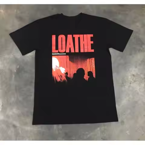 Vtg Loathe Band Concert Tour Heavy Cotton Black Full Size T Shirt