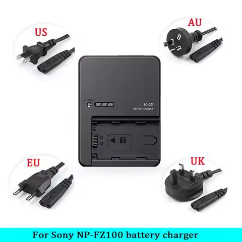 FZ100 Camera Battery Charger replace BC-QZ1 for Sony ZV-E10II A7 III , A7R V , A7R IV , A7S III , A9