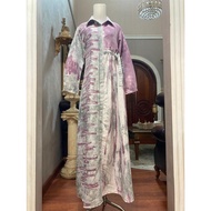 MS // GAMIS MAAMUNA DIAN PELANGI KATUN TIEDYE BUSUI - DRESS PESTA KONDANGAN MEWAH TERBARU - GAMIS JU
