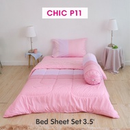 TULIP CHIC พิมพ์ลาย  CHIC  P11 ชุดผ้าปู ผ้าห่มนวม ให้ความมินิมอล สัมผัสนุ่มไม่ระคายผิว