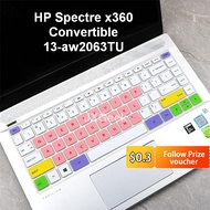 Keyboard Cover HP Spectre x360 Convertible 13-aw2063TU 14 Inch 13 Inch Notebook Skin Stickers Keyboard Protect