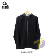 GHD21361 Black/Dark Blue/Dark Grey- GERON Men Zip Hoodie Jacket / Sweater / Hoodie Jaket Lelaki Leng