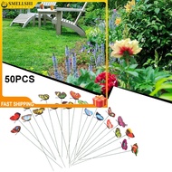 {SEMLL Sale} 50PCS Butterfly Stakes Outdoor Yard  Flower Pot Bed Garden Decor Yard Art❀