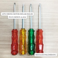 Atn Obeng Ketok Bolak Balik Plus Minus A-624 20Cm