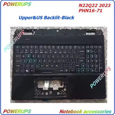 Laptop/Notebook US Backlight Keyboard Upper/Palm rest Case/Cover/Shell For ACER NEO 16 N22Q22 2023 P