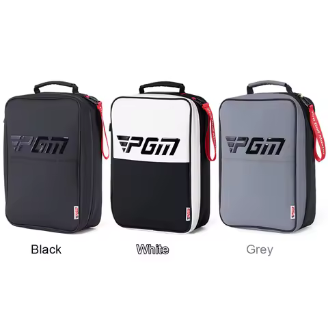 Golf Shoe Bag Zippered Shoe Carrier Bag Waterproof Travel Shoes Case Lightweight Golf Shoes Carry To