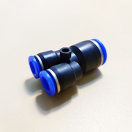Quick adapter: 12mm pipe to 2 8mm pipes as shown