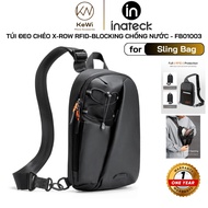 Inateck X-Row RFID Anti-Theft Crossbody Bag, Origami Open, iPad Mini, Lightweight Waterproof - FB010