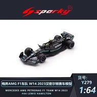 Ready Stock Spark 1/64 Mercedes-Benz Hamilton F1 Racing Alloy Car Model