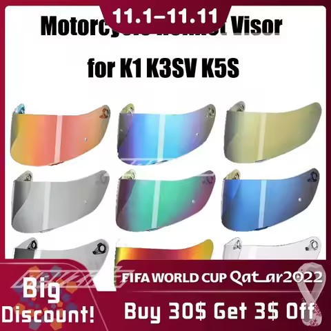 Casco Motorcycle Helmet Visor Lens for K1 K3SV K5 K5S Full Face Helmet Accessories Anti-UV Capacete 