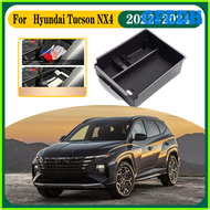 GFEDH Car Storage Box For Hyundai Tucson NX4 2023 Accessories 2022 2024 Car Central Console Armrest 