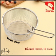 Chockmen 18/10 stainless steel frying basket 16cm - C440