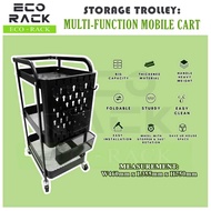 3 Tier Metal Trolley/Multifunction Mobile cart/Storage Rack/Kitchen Trolley