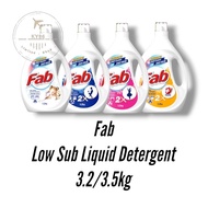 Fab LOW SUB Laundry Liquid Detergent Laundry Detergent 3.2-3.5kg Cloth baju