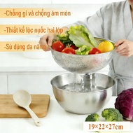 Multi-purpose washing basket 19/22/28cm to choose from, made of 304 stainless steel, a great assista