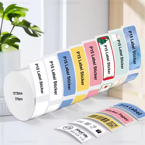 P15 Label Maker Tape Portable Self-adhesive 12*40mm Label Sticker Paper Suit for D30 Marklife P15 P1