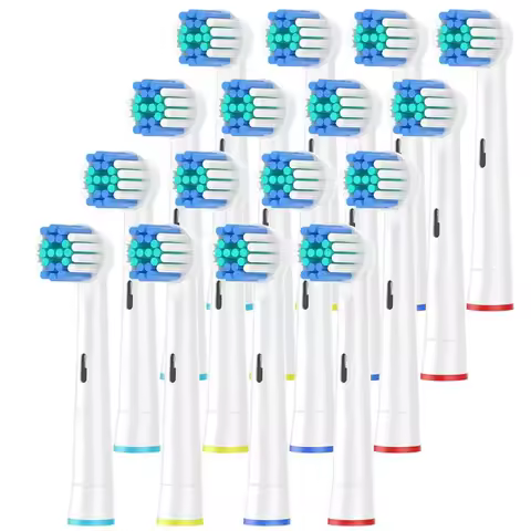 16Pcs Toothbrush Head Compatible with Oral B Braun Electric Toothbrush, Precision Replacement Brush 